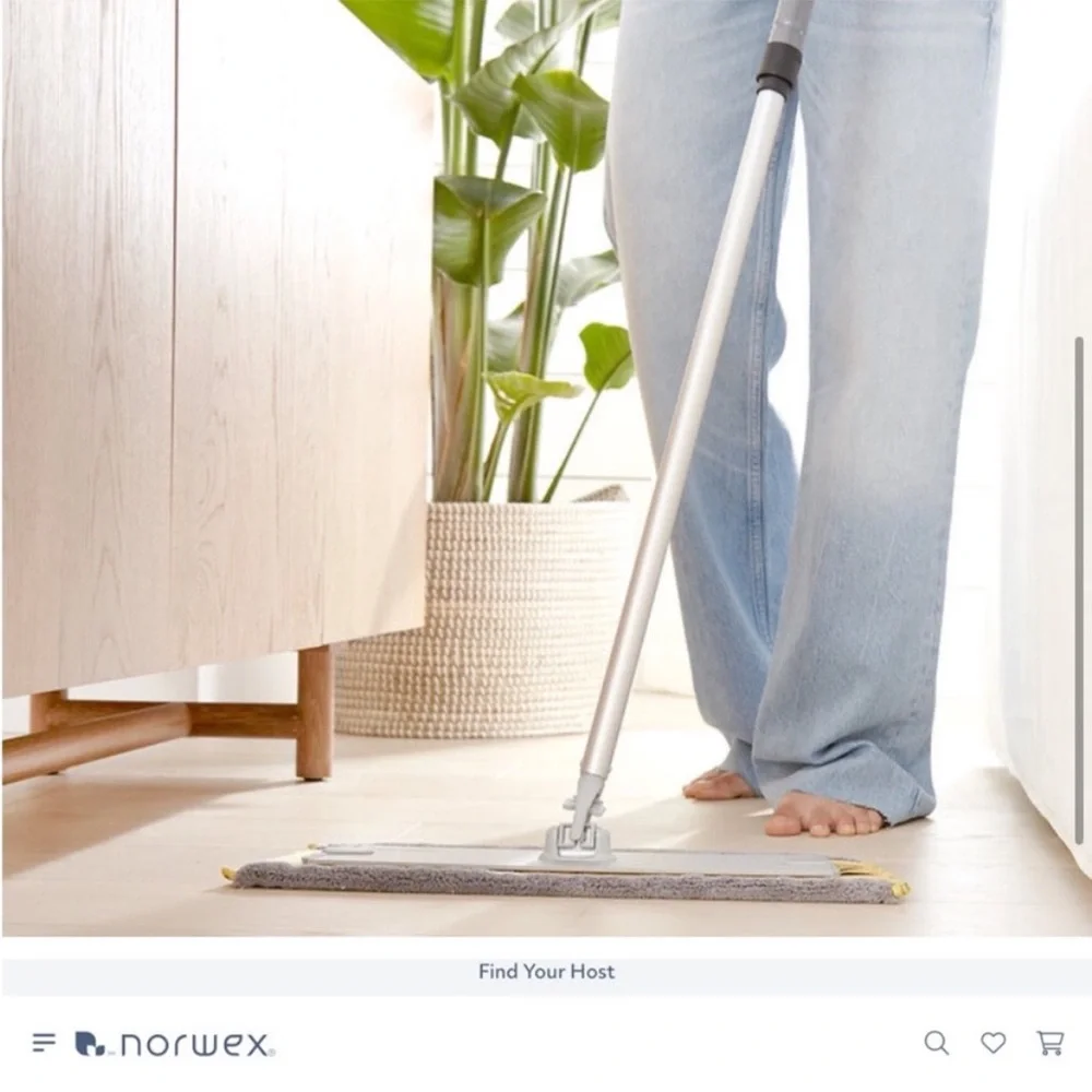 NORWEX Large NEW Mop Set with Gray Black or Blue Pads and Baclock Technology - Picture 3 of 8